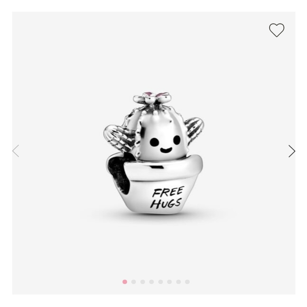 Pandora Free Hugs Cactus Charm